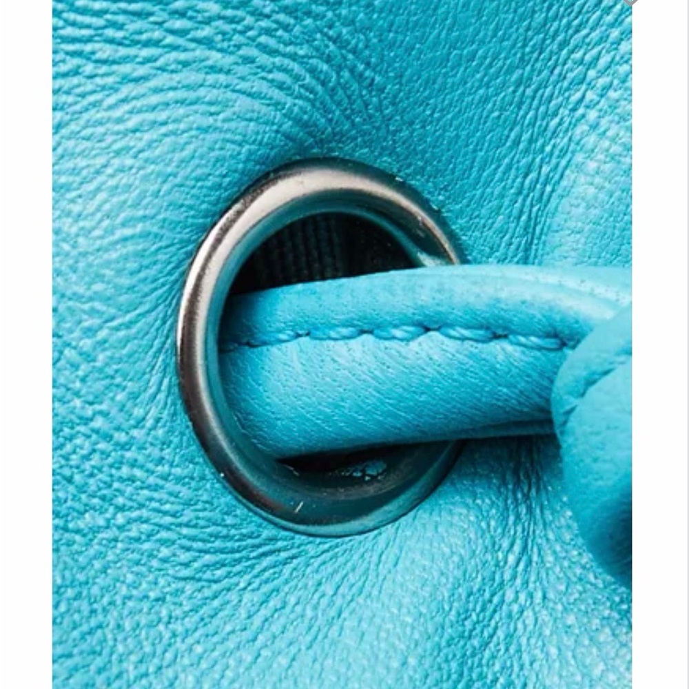 Chanel Turquoise Leather Shoulder Bag - Picture 9 of 13